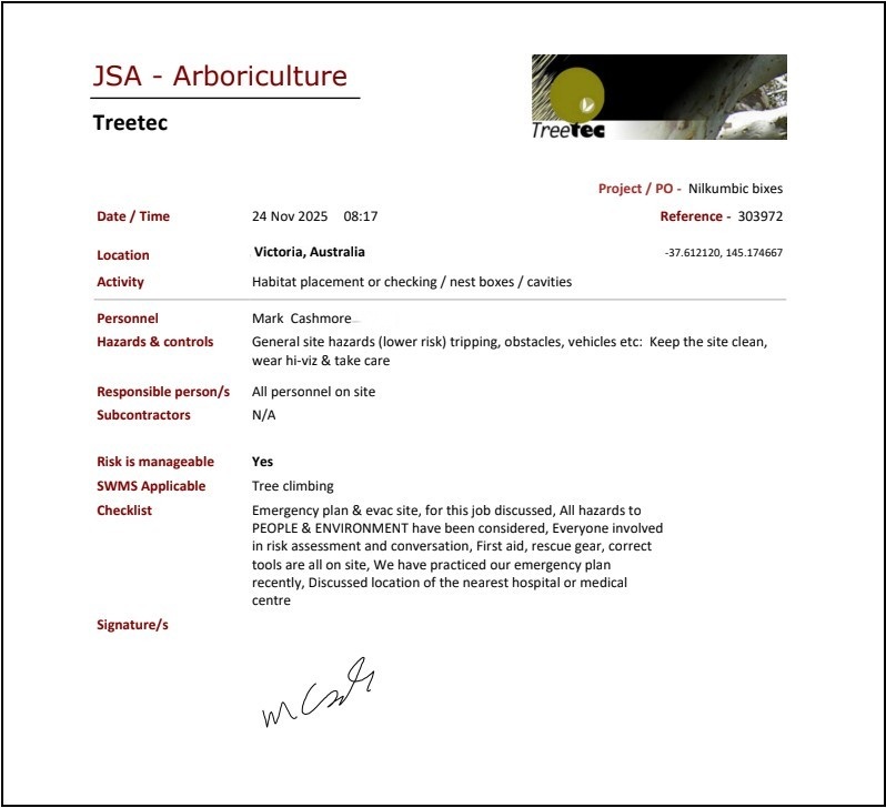 ProofSafe JSA Report
